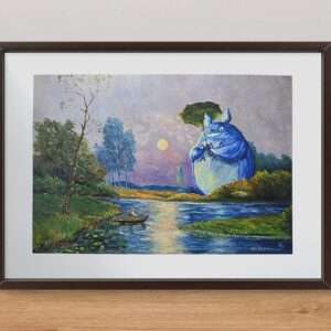Totoro und der Fischer