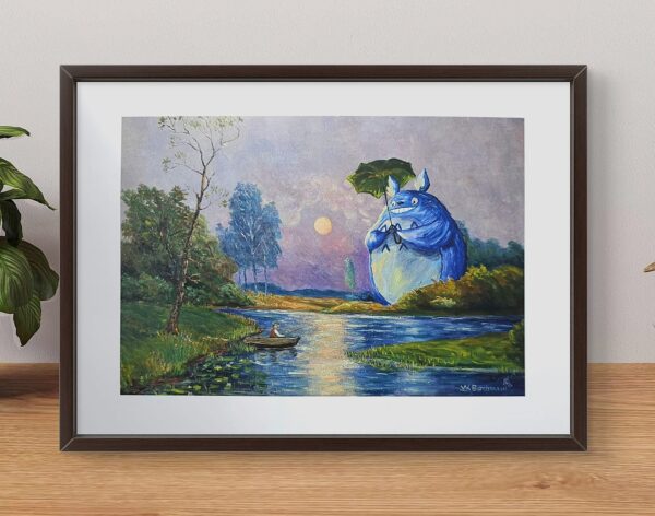 Totoro und der Fischer