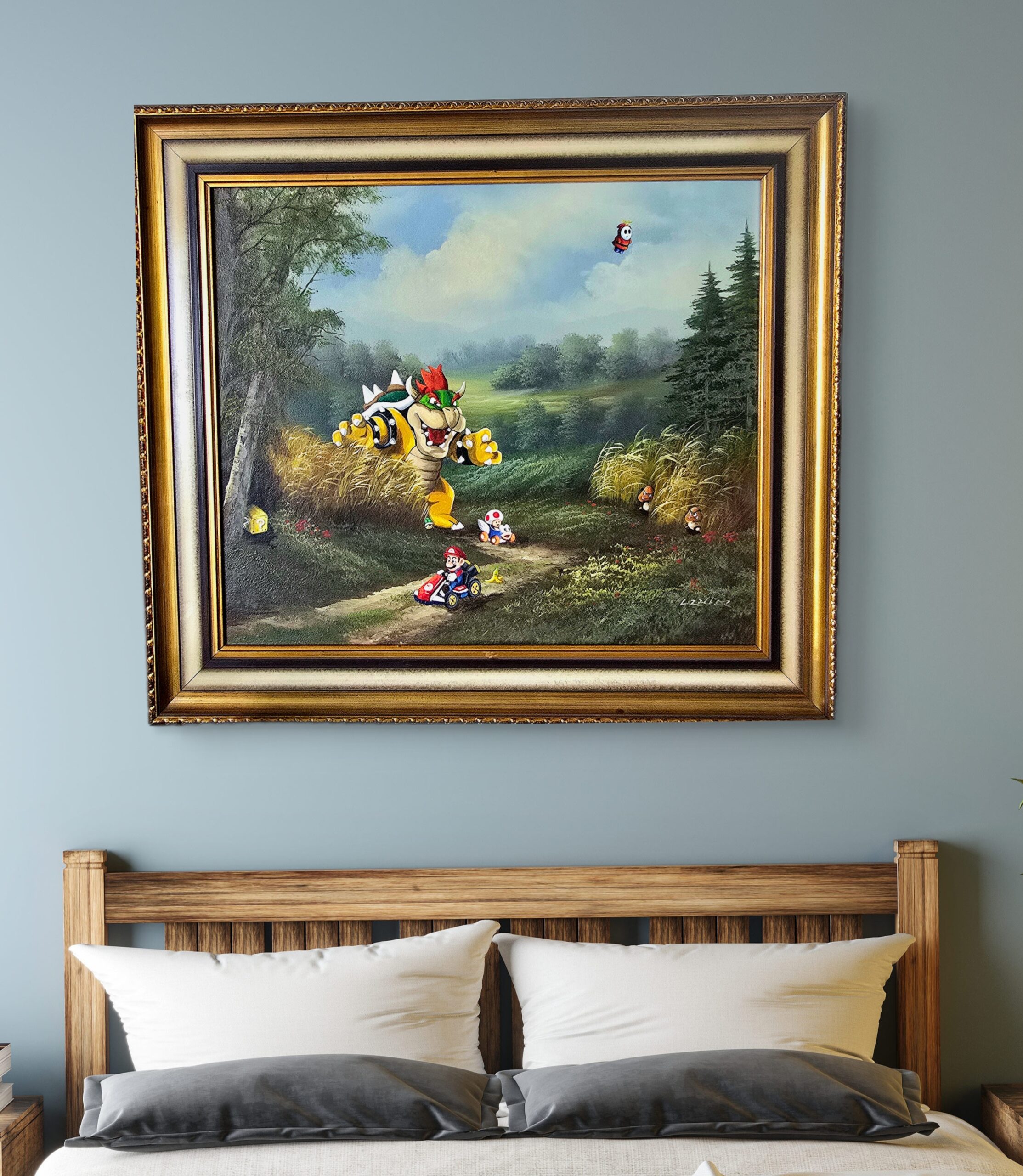 Verkauft - Ready, Steady Go! - Original Upcycling Bild