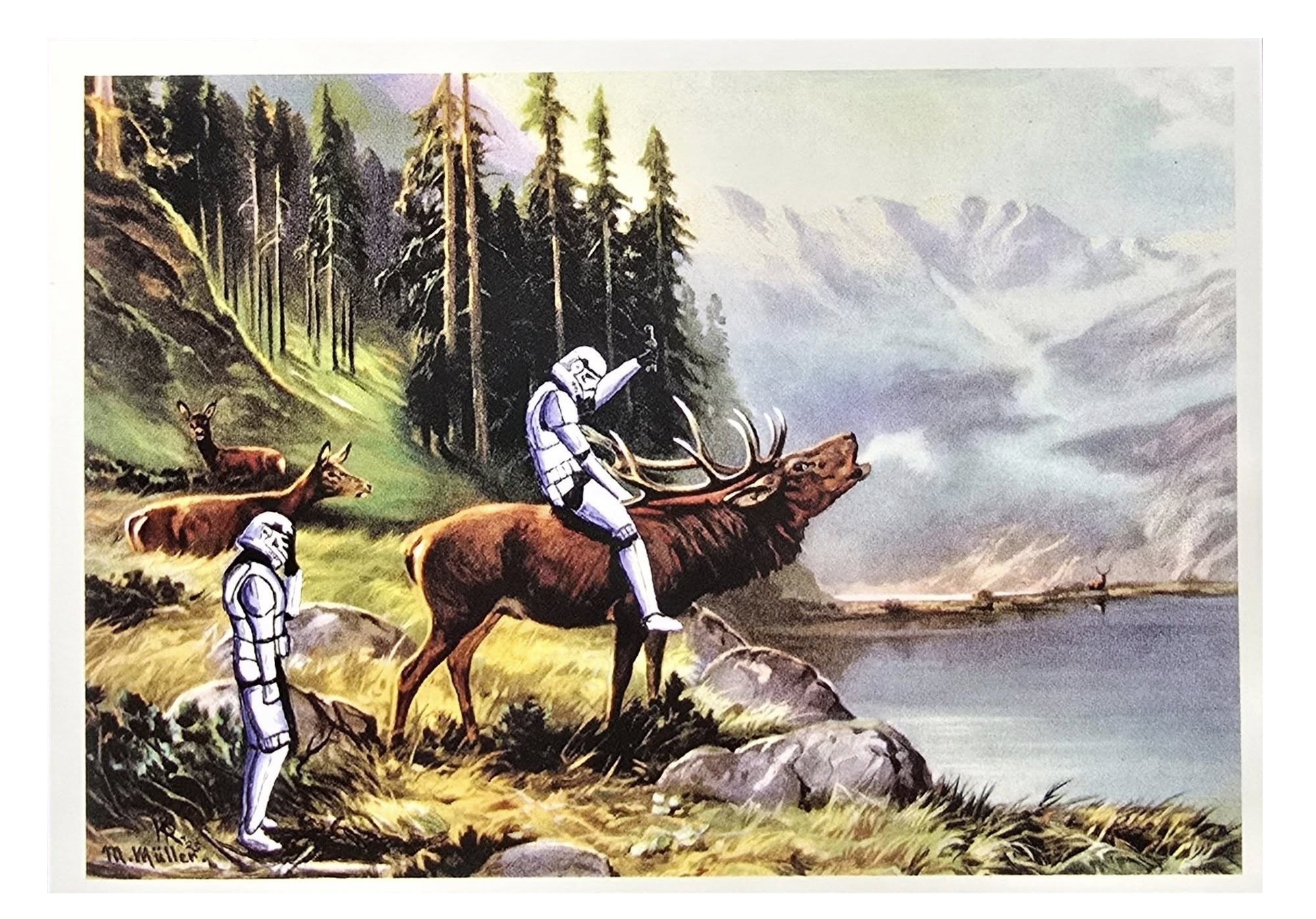 Trooper Männer Wochenende , Postkarte, B-Ware – Bild 2