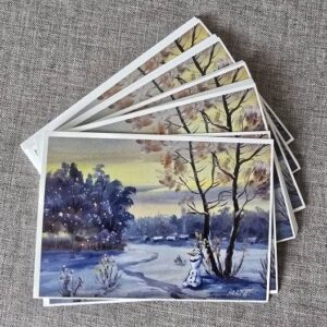 Olaf im Winterwunderland , Postkarte, B-Ware