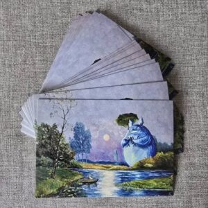 Totoro und der Fischer - Postkarte