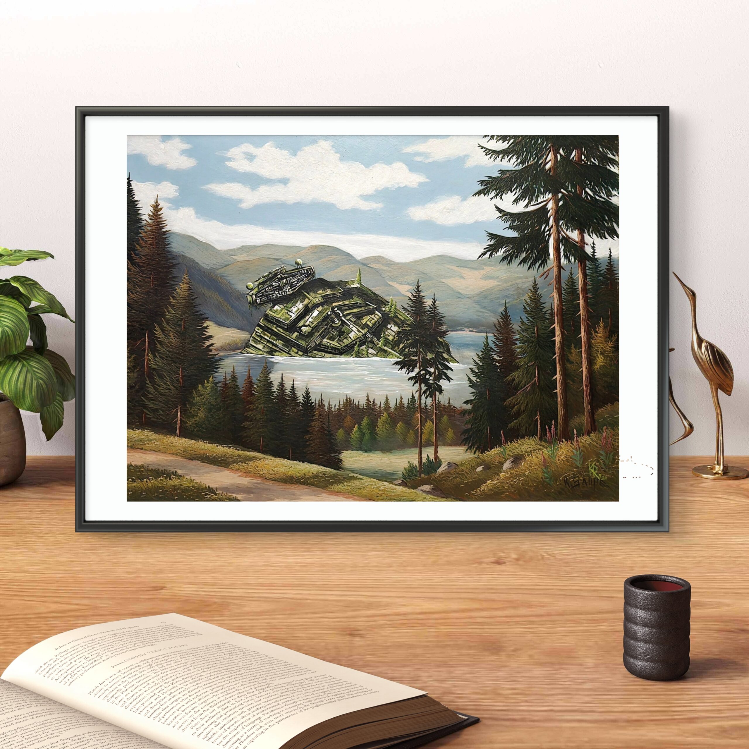 Abgestürzter Sternenzerstörer - Kunstdruck