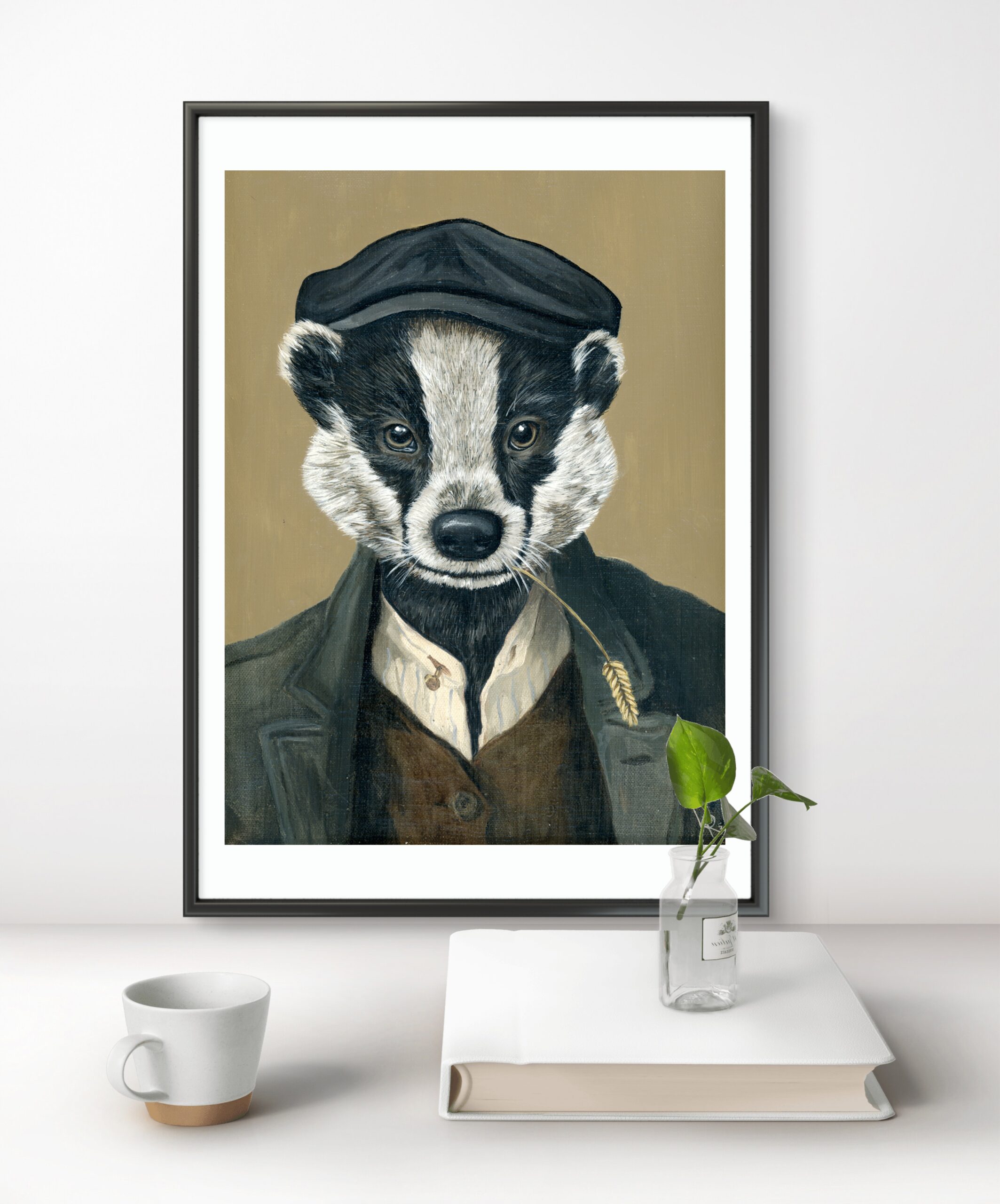 Herr Dachs - Kunstdruck