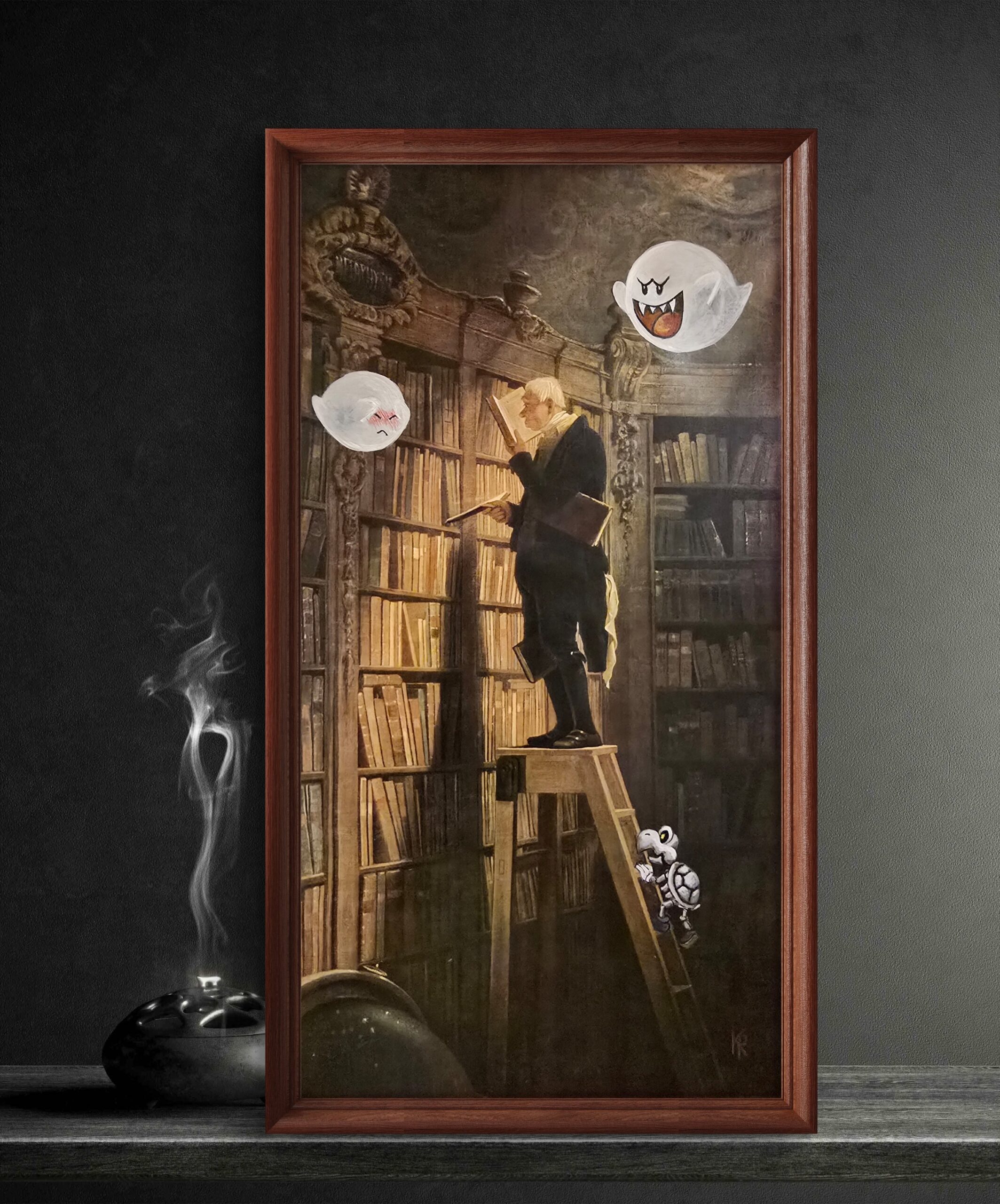 Verkauft - Geisterstunde - Original Upcycling Bild