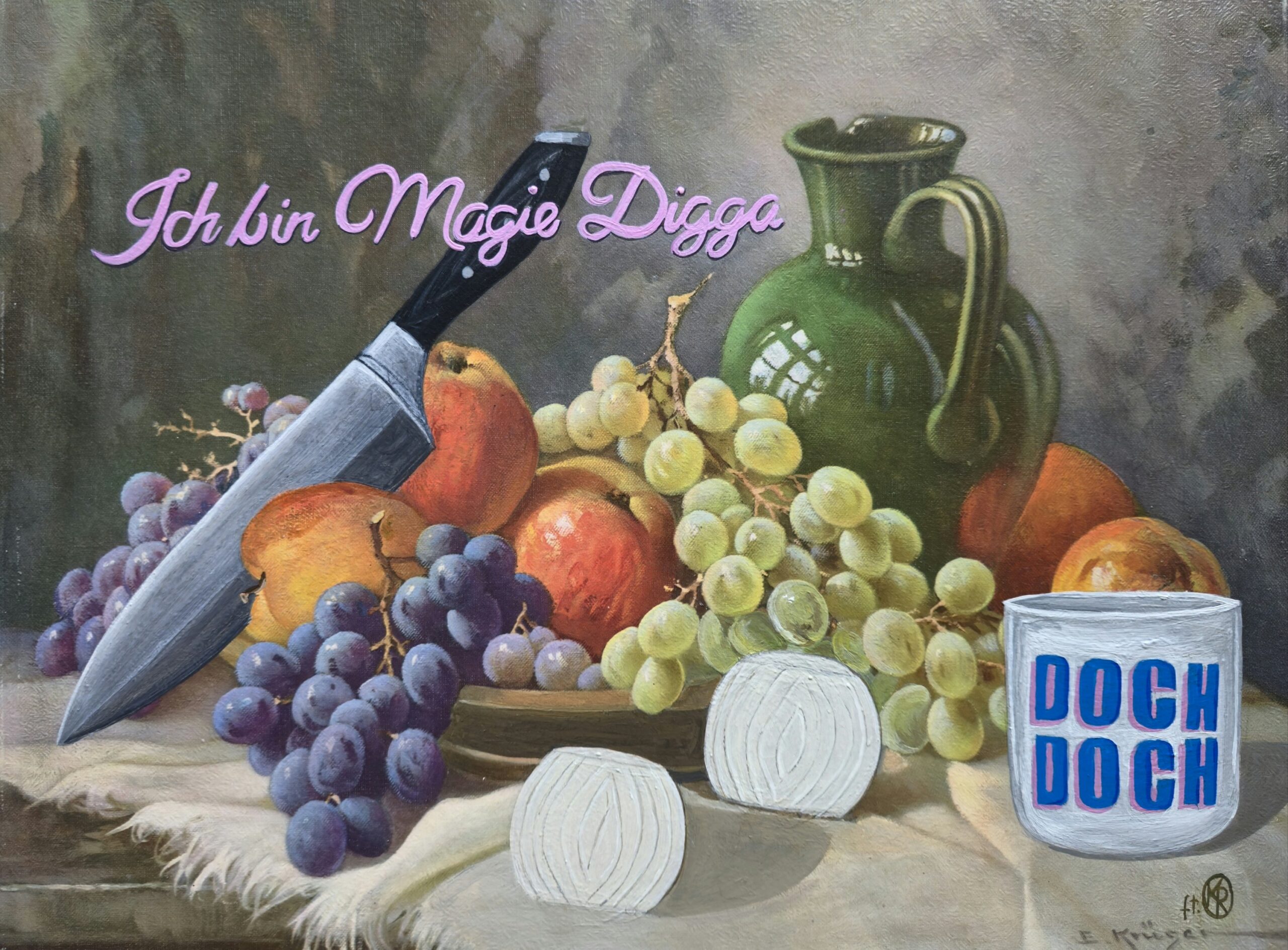 Verkauft - Magie Digga - Original Upcycling Bild – Bild 2