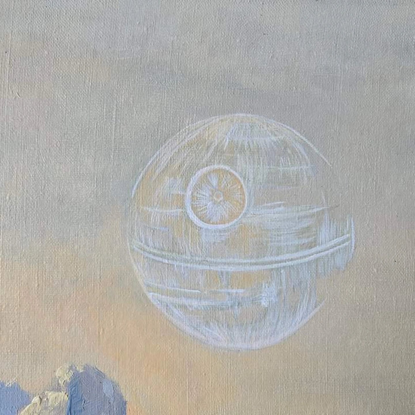 Verkauft - Luke Skywalker unterwegs auf Hoth - Original Upcycling Bild – Bild 2