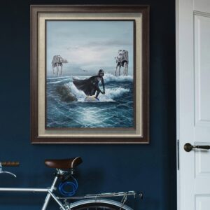 Verkauft - Darth Surfer - Original Upcycling Bild