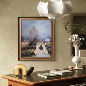 Verkauft - Die Ente bleibt draußen - Original Upcycling Bild