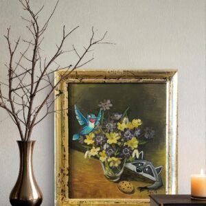 Verkauft - Meeko und Flit auf Kekssuche - Original Upcycling Bild